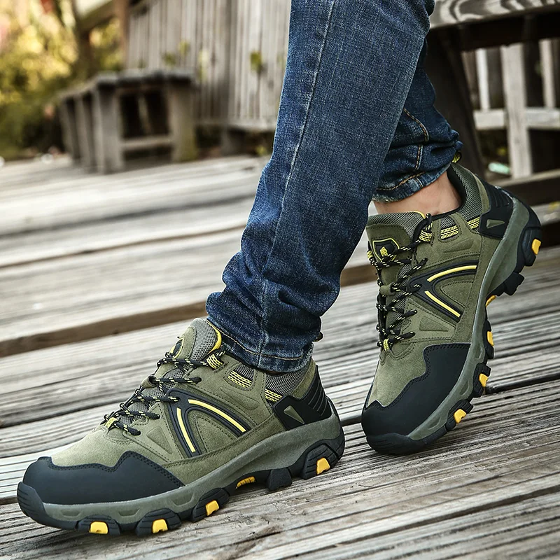 Fashionable Comfortable Male Outdoor Anti-Slip Wear Resistance Hiking Shoe Teenagers Climbing Shoes Casual Sport Footwear 39-45#
