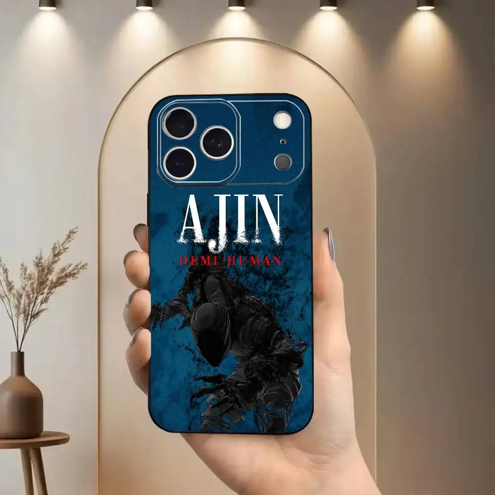 Чехол для телефона в стиле темного аниме «А-Аджин: Полу-человек» для iPhone 16, 17, 14, 13, 12, 11 Plus, ProMax, XS, мягкий черный силиконовый чехол. (art.: 3920dcd1c51cb) - 3920dcd1c51cb