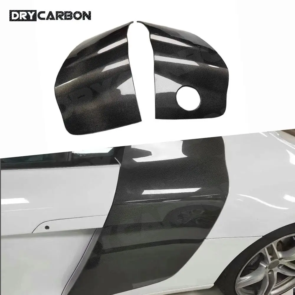 

Carbon Fiber Car Side Door Fender Trim Cover Decration Body Kit Accessories for Audi R8 V8 V10 2008 - 2015