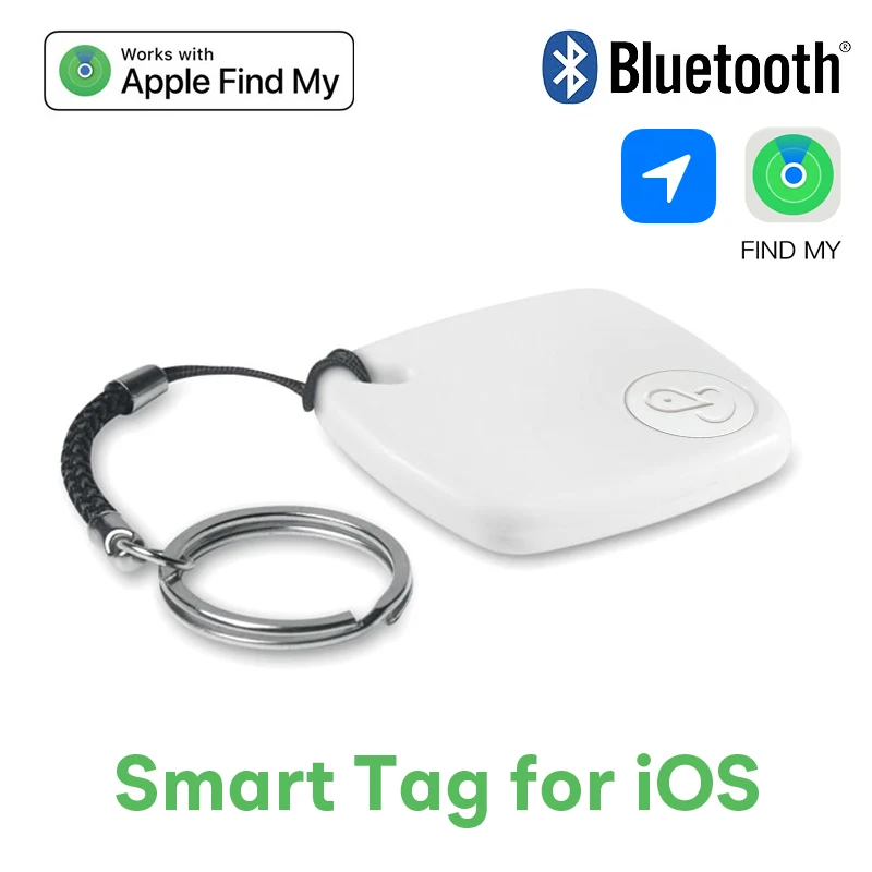 Bluetooth Smart Tag Mini GPS Tracker Locator Anti-lost iTag for Elderly Children Key Wallet Pets Finder Works with Apple Find My