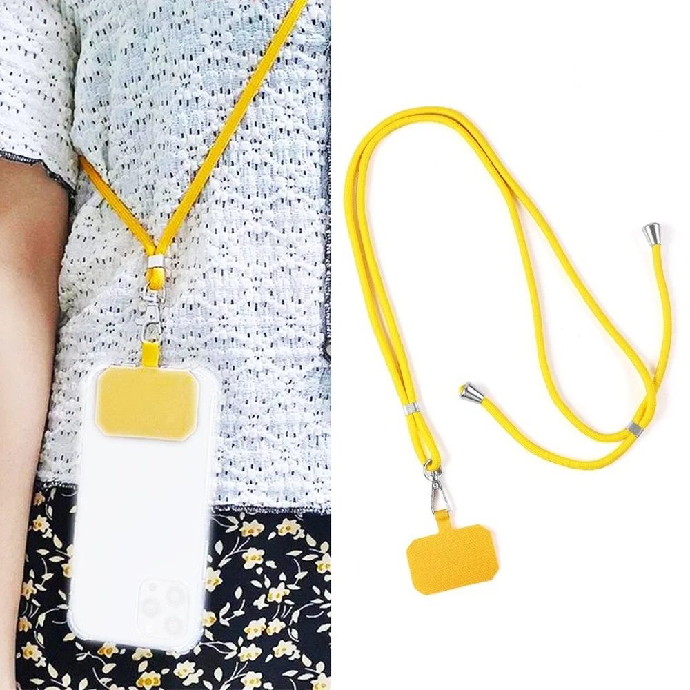 

Universal Cellphone Cover Case Crossbody Patch Lanyard Soft Mobile Phone Strap Lanyard Rope Phone Hanging Cord with Curing Cloth