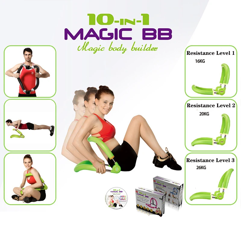 

10 in 1 Abdominal & Core Strength Exercise Trainer Bodybuilding Muscle Training Body Shaper Home Gym Workout Fitness Equipment