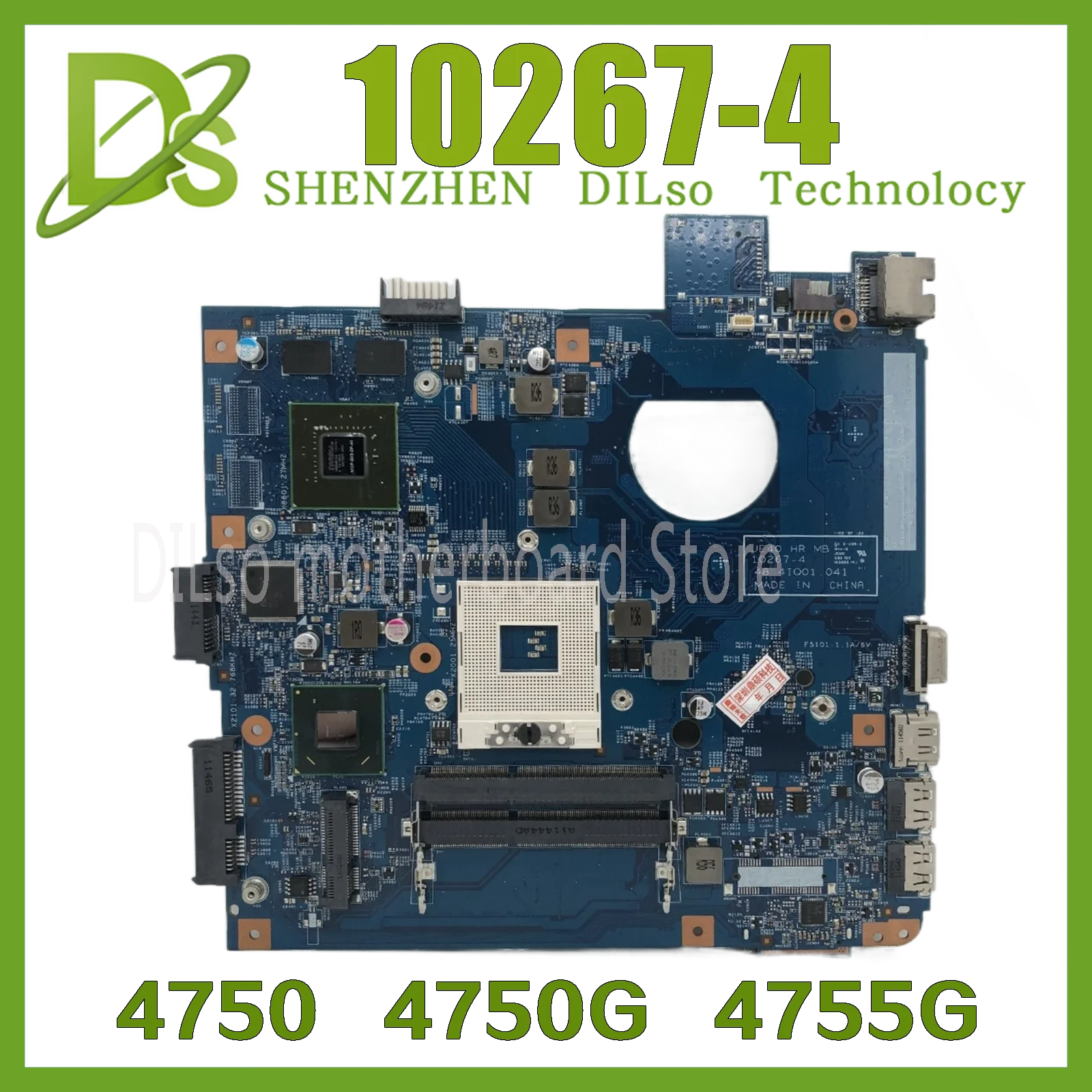Kefu 10267-4 материнская плата для Acer aspire 4750 4752G 4755 Nvidia N12P-GV3-OP-A1 100% хорошо работает |