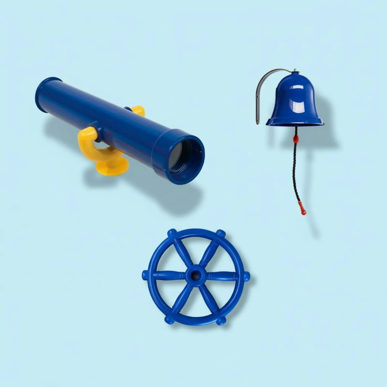 Набор руль и телескоп для игрового домика: яркий дизайн, комплект аксессуаров, устойчивый к погодным условиям, для игровых комплексов и домиков на дереве (art.: 3920da13265ec) - 3920da13265ec