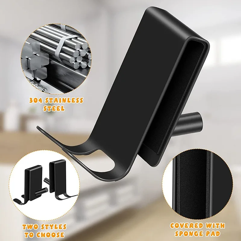 Дверные Крючки Из Нержавеющей Стали Кухонный Шкаф Настенная Вешалка Для