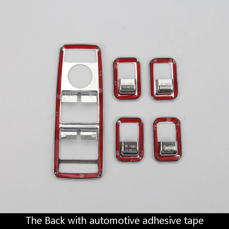 5 шт. хромированная кнопка переключателя подъема окна из АБС-пластика накладка на
