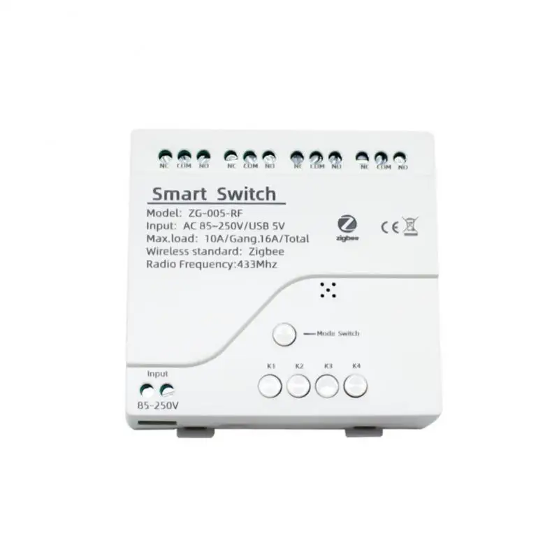 

Mobile App Control Zigbee Smart Switch Module Portable Smart Relay Switch Smart Life Smart Home Wireless Wifi 4 Channel Control