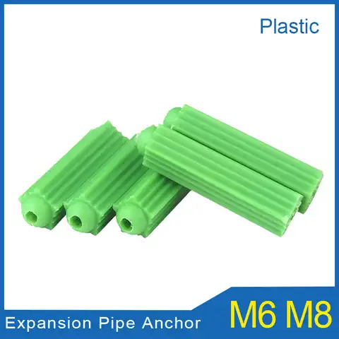 100 шт. пластиковые расширительные анкеры для стен гипсокартона зеленые М6 М8 настенные нейлоновые резиновые заглушки винтовые расширительн...