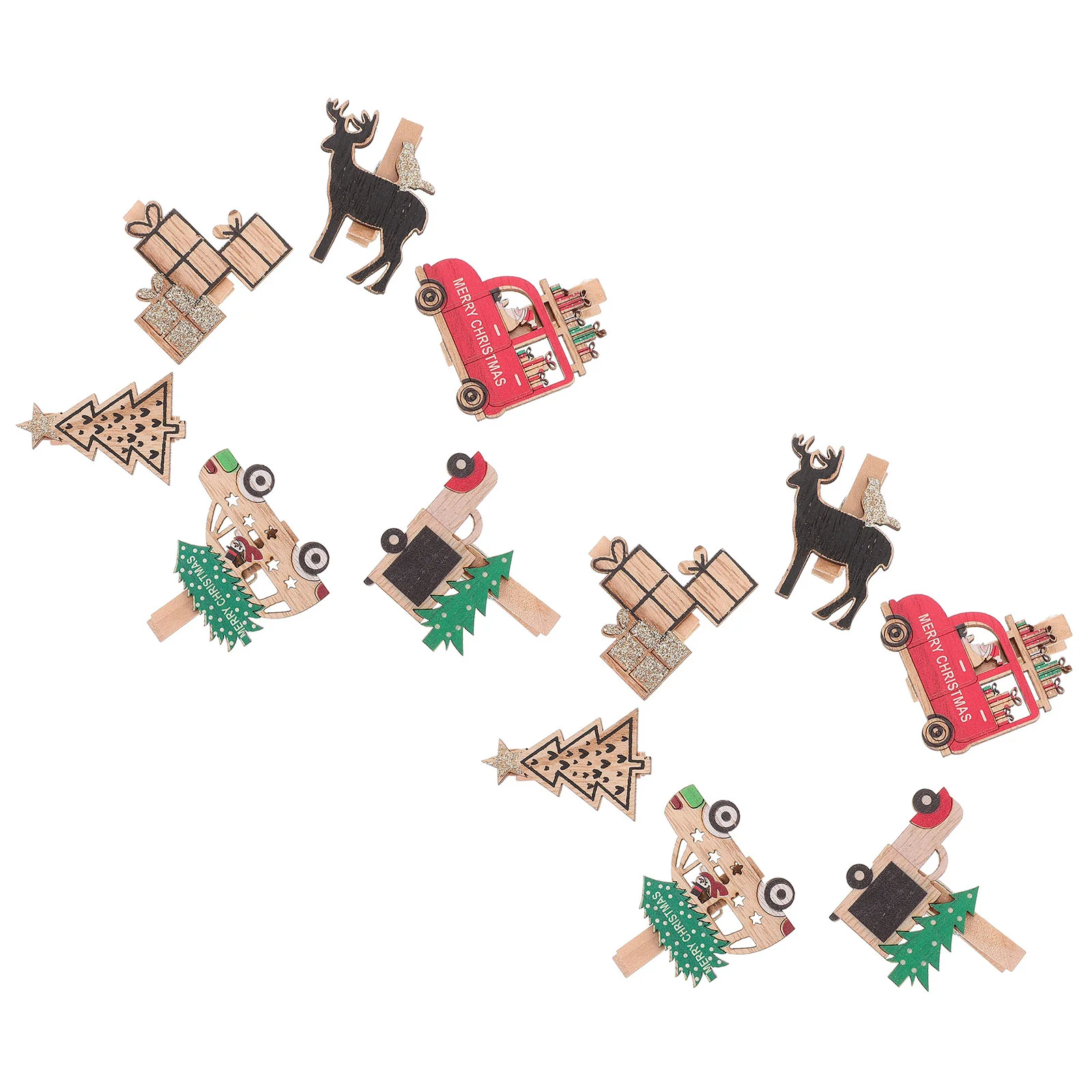 

Clip Wood Photo Clips Christmas Pegs Peg Clothes Mini Tree Wooden Craft Wall Diy Drawings Cocktails Paper Scrapbooking