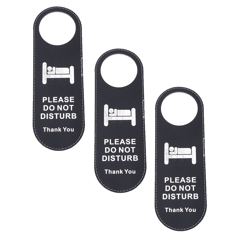 

9 Pcs Clean Double-sided Listing Bathroom Door Sign Tag Hanger Handle Hanging Hotel Office Simple