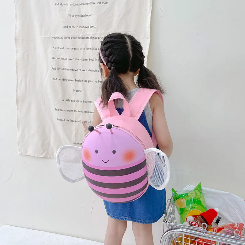 Little Bee Children's Hard Shell Schoolbag EVA Three-dimensional Backpack 2-6 Years Old Boys and Girls Eggshell Backpacks