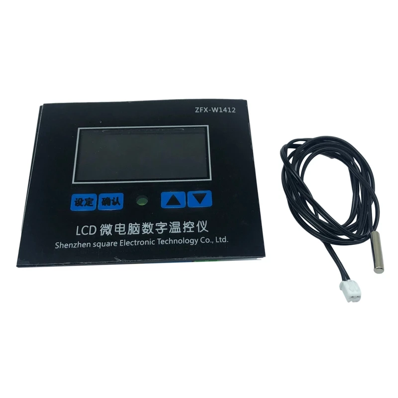 

XH-W1412 Microcomputer Digital Thermostat 10A LED Digital Display Temperature High Precision 0.1 Thermostat Sensor