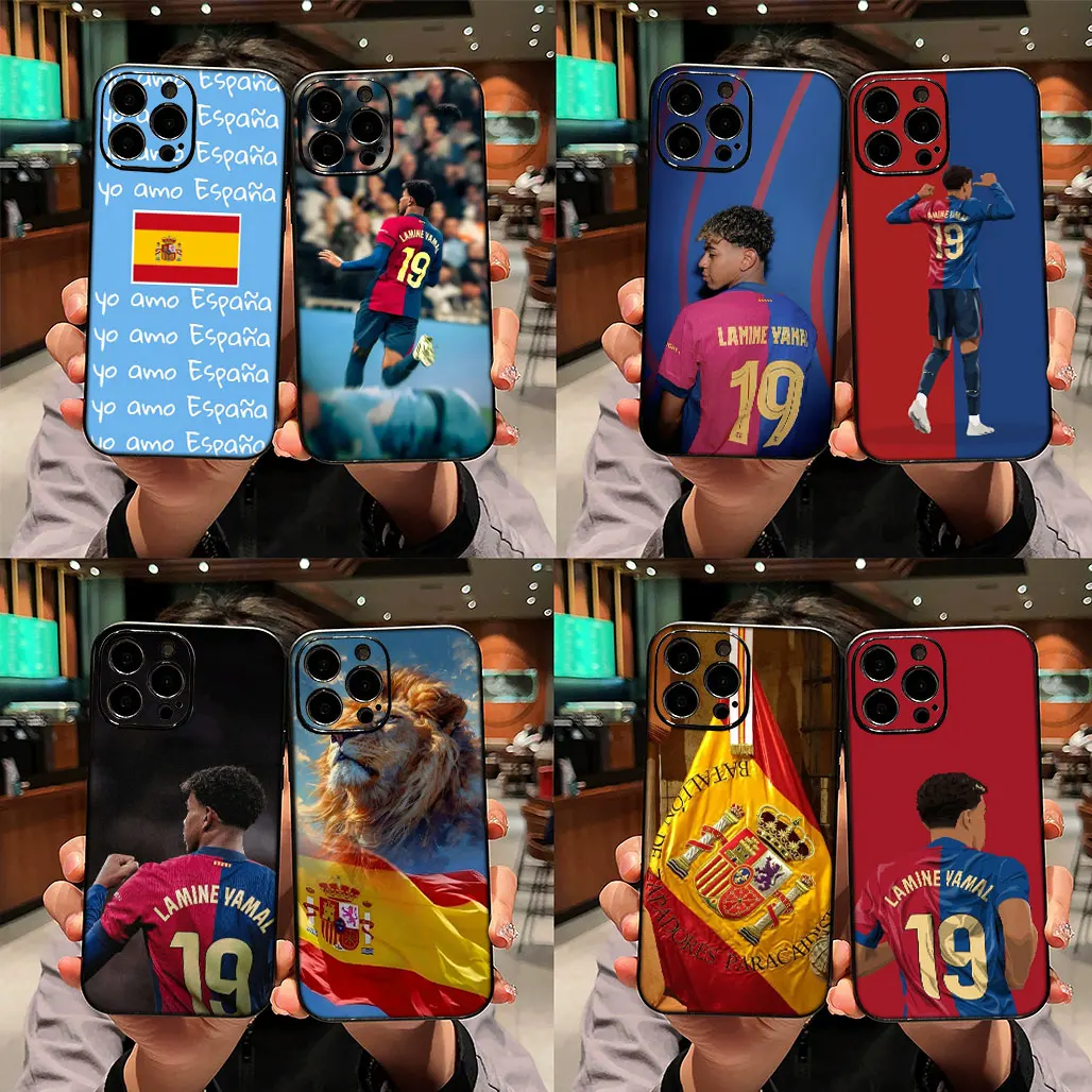 Испания Футбол No 19 Флаг для Xiaomi Redmi Note 14 13 ProPlus A4 A3 Pro Plus 13C 14C Pro+ 5G 4G Чехол телефона