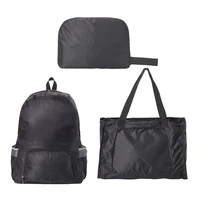 portable foldable dual purpose backpack handbag multifunctional travel backpack waterproof outdoor sports travel for storage bag