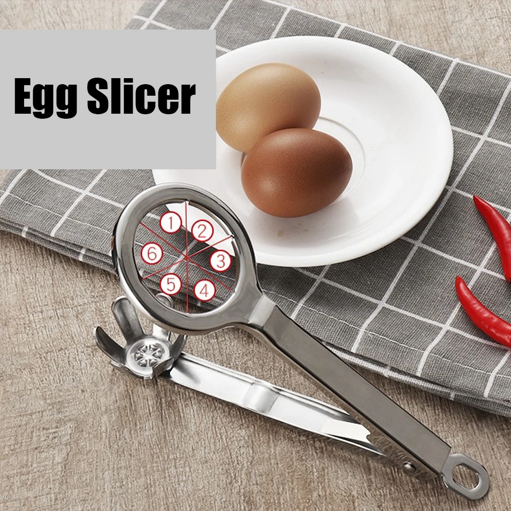 

1PC Egg Cutter Stainless Steel Wire Egg Slicer Practical Hard-boiled Eggs Cutting Egg Tool Durable Kitchen Tools Gadgets
