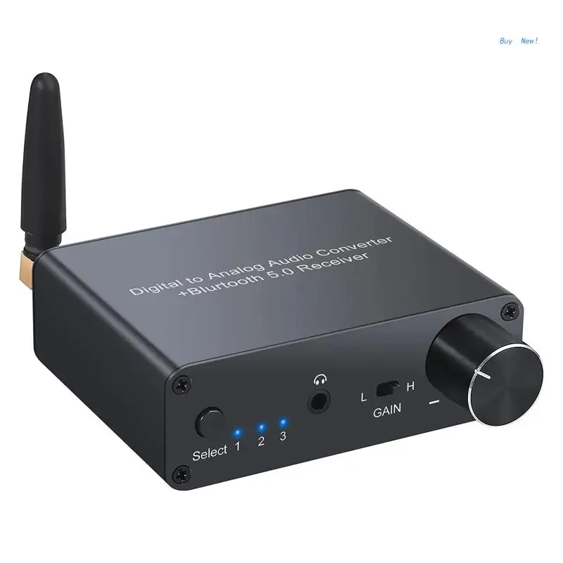 

192khz/24-bit Digital to Analog Support 2RCA and 3.5mm Port Output