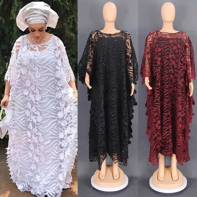 

African Dresses for Women Moroccan Kaftan African Dashiki Dubai Abaya Taditional Boubou Robe Loose Caftan Muslim Dress Arab Gown