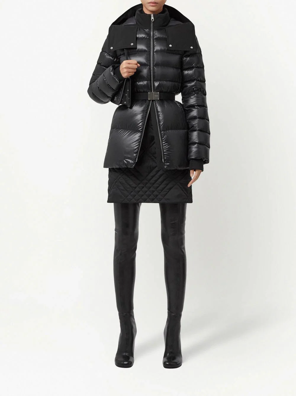 

2023 Black Women Designer Jacket Hood White Duck Down Parka Hooded Winter Coat