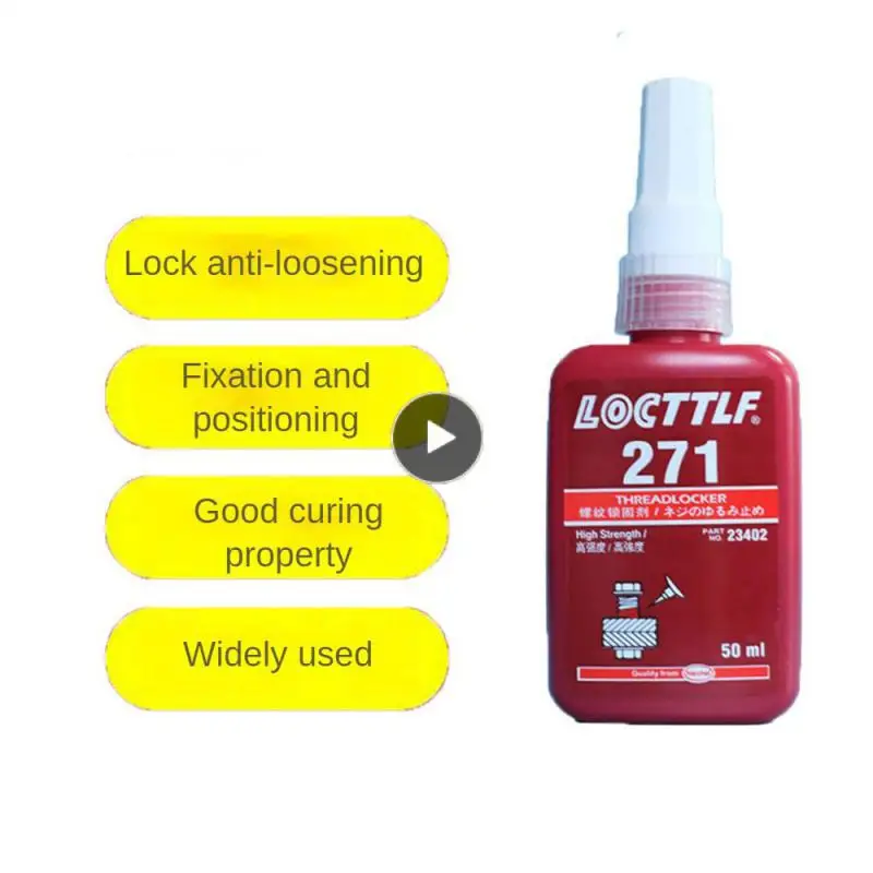 

Thread Seal Lock Glue Screw Locking Agent 271 Threadlocker Threaded Nuts Metal Locking Adhesive Screw Glue Accessories Tools