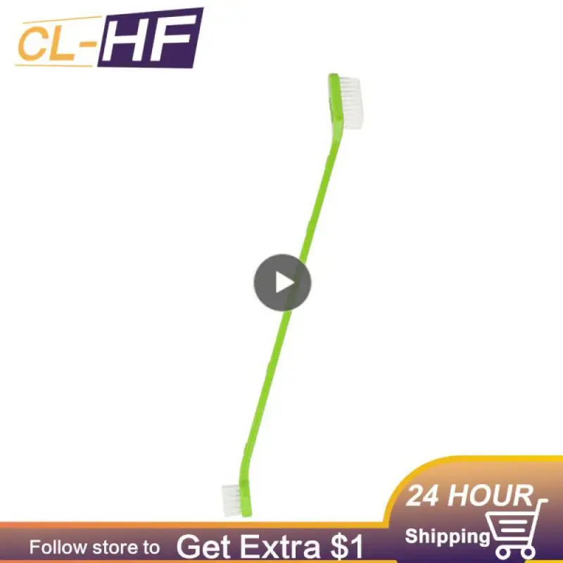 

Dog Toothbrush Double-headed Cat Tooth Multi-angle Cleaning Tool Massage Care Tooth Finger Brush for Dog Cat Pet Supplies