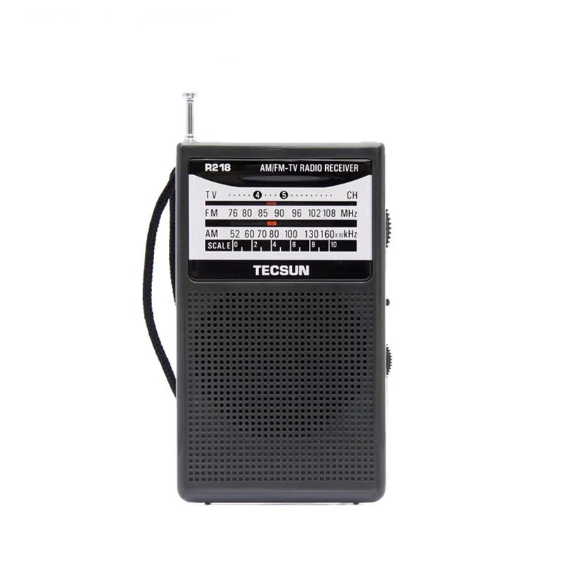 

R-218 Portable Am/Fm/Tv Audio Radio With Built-in Speaker High Sensitivity Pocket Receiver Fm: 76.0-108.0Mhz Radio