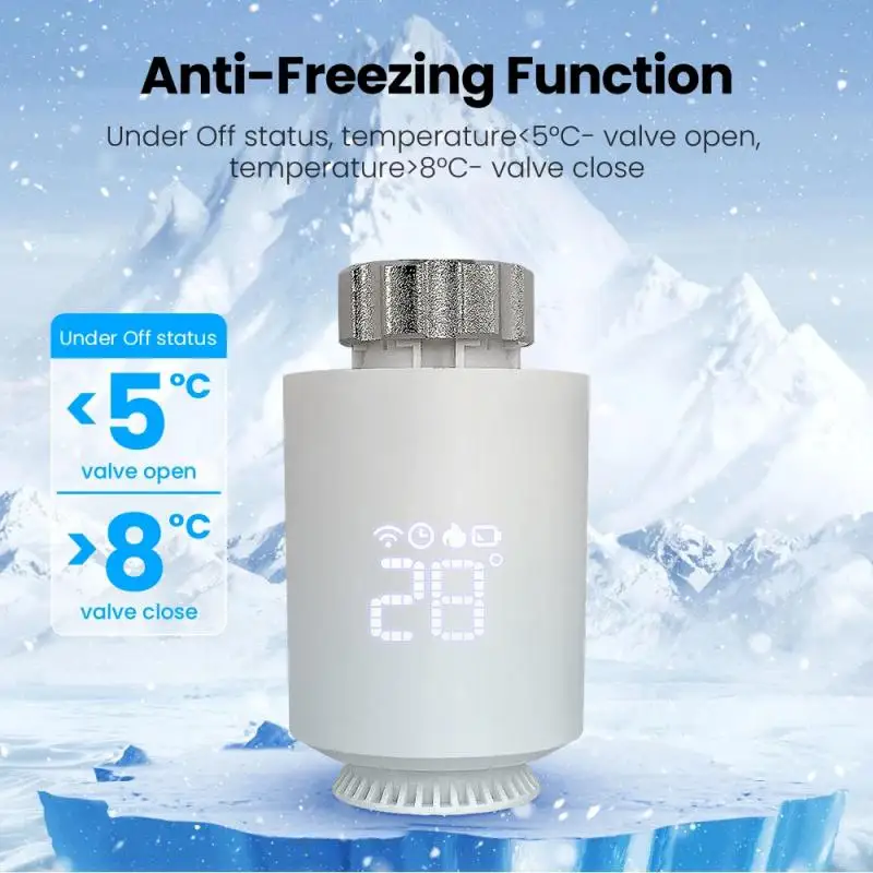 Tuya Smart ZigBee TRV Привод радиатора Клапан Термостатический клапан Контроллер