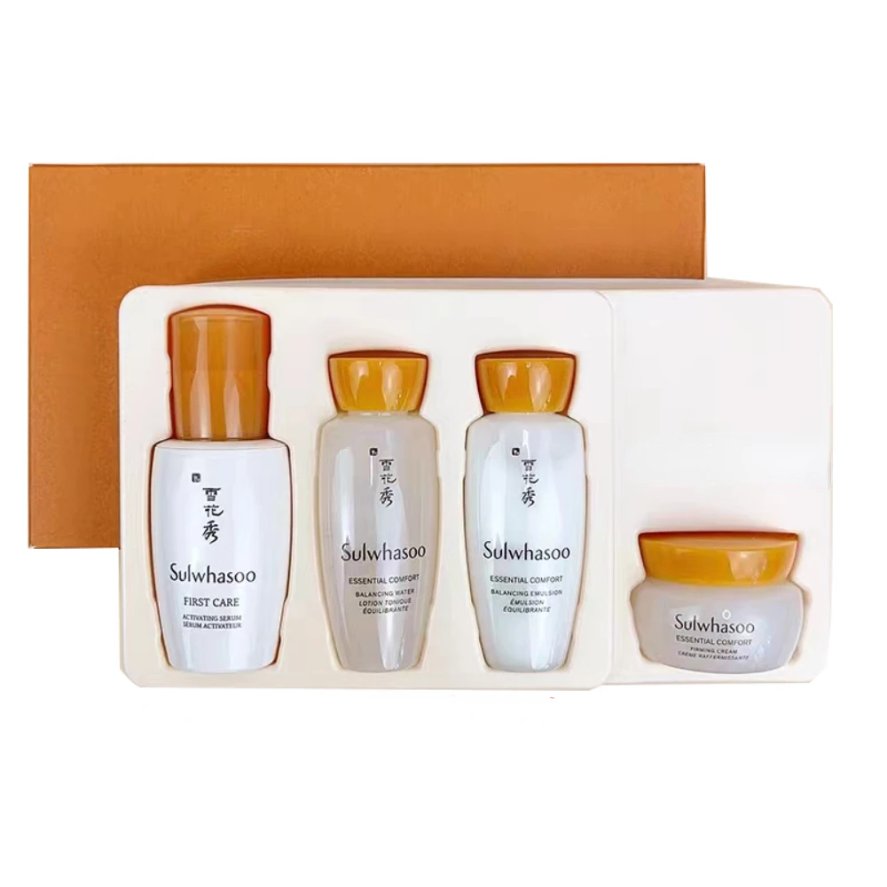 

Korean Original SULWHASO Sample Set Nourishing Toner Emulsion Essence Hydration Anti-aging Moisturzing Face Skin Care Travel Set