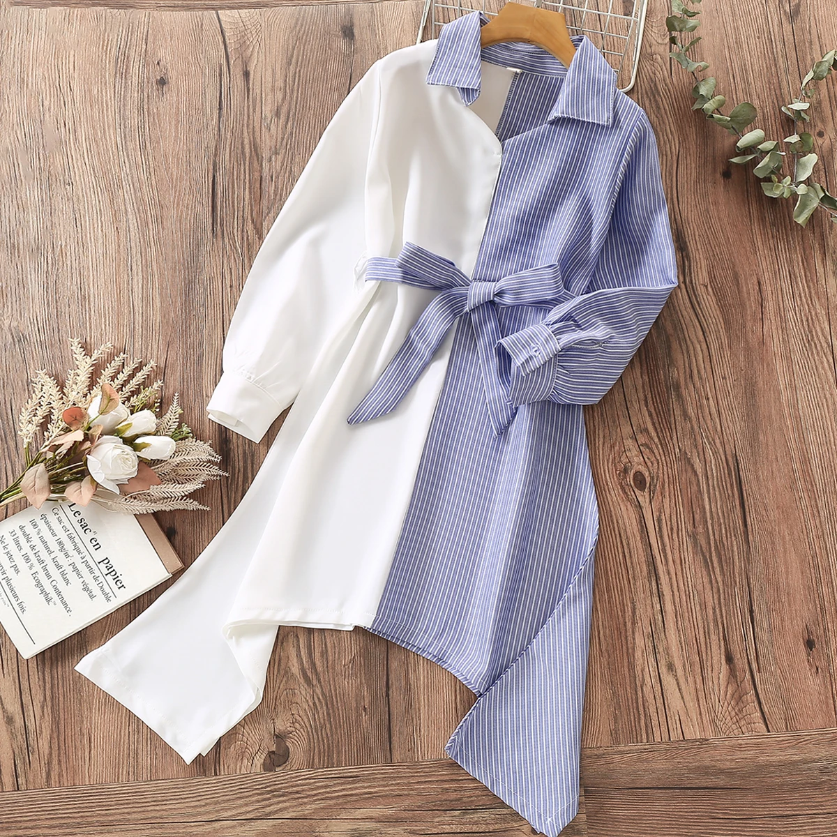 

School Uniform Preppy Style Kids Dresses For Girls Clothes Spring Autumn Cotton Long Sleeve Children Patchwork Costume Vestidos