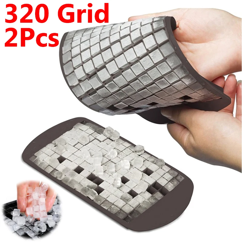 

Silicone Ice Ice Ice Silicone Cubes Ice Tray Ice Mold Small Mini 160 Grid Foldable Maker Mold Grid Tray Mold Square Ice Breaker