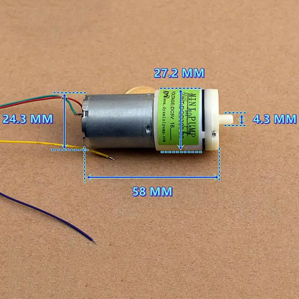 DC 3 В-6 В 7 Mini 370 двигатель воздушного насоса кислородный насос аэрация небольшой