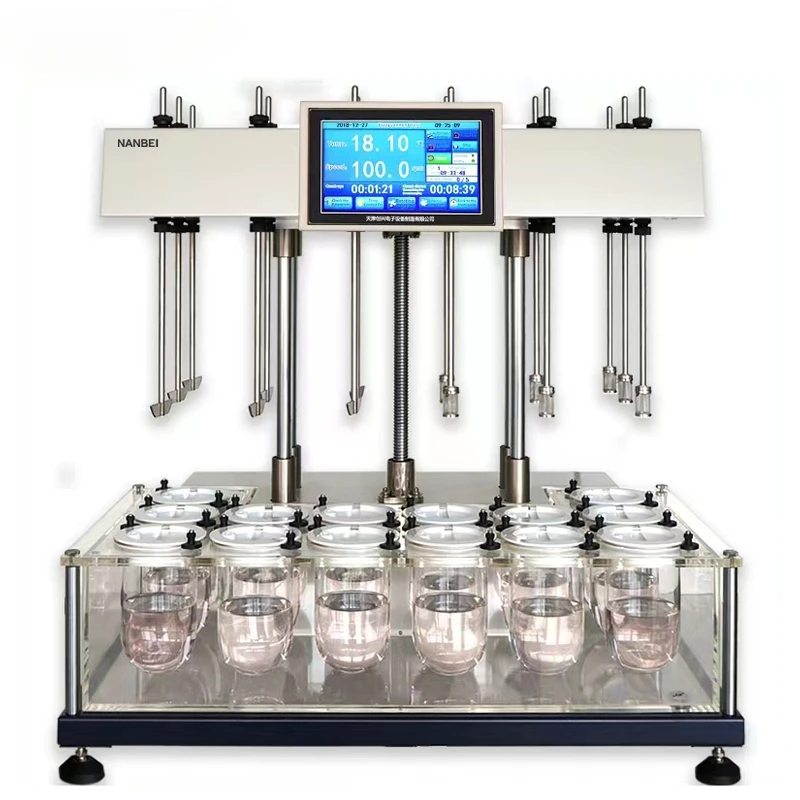 Оборудование для тестирования таблеток NANBEI Lab. Тестер растворения с 14-судовым
