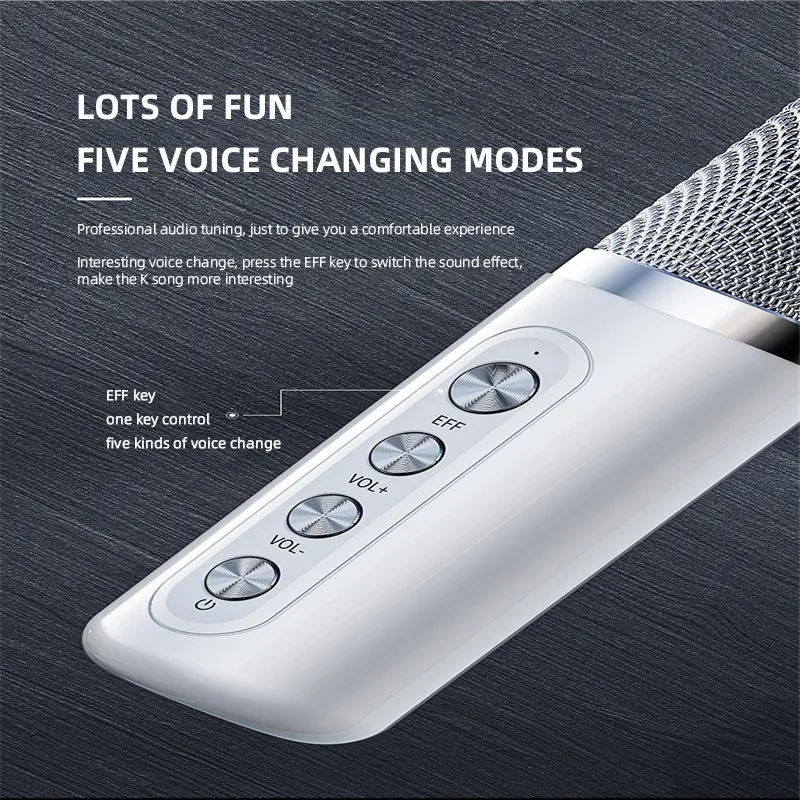 2022 new 100W YS-203 portable professional karaoke dual microphone bluetooth speaker smart external karaoke device Genuine Sale enlarge