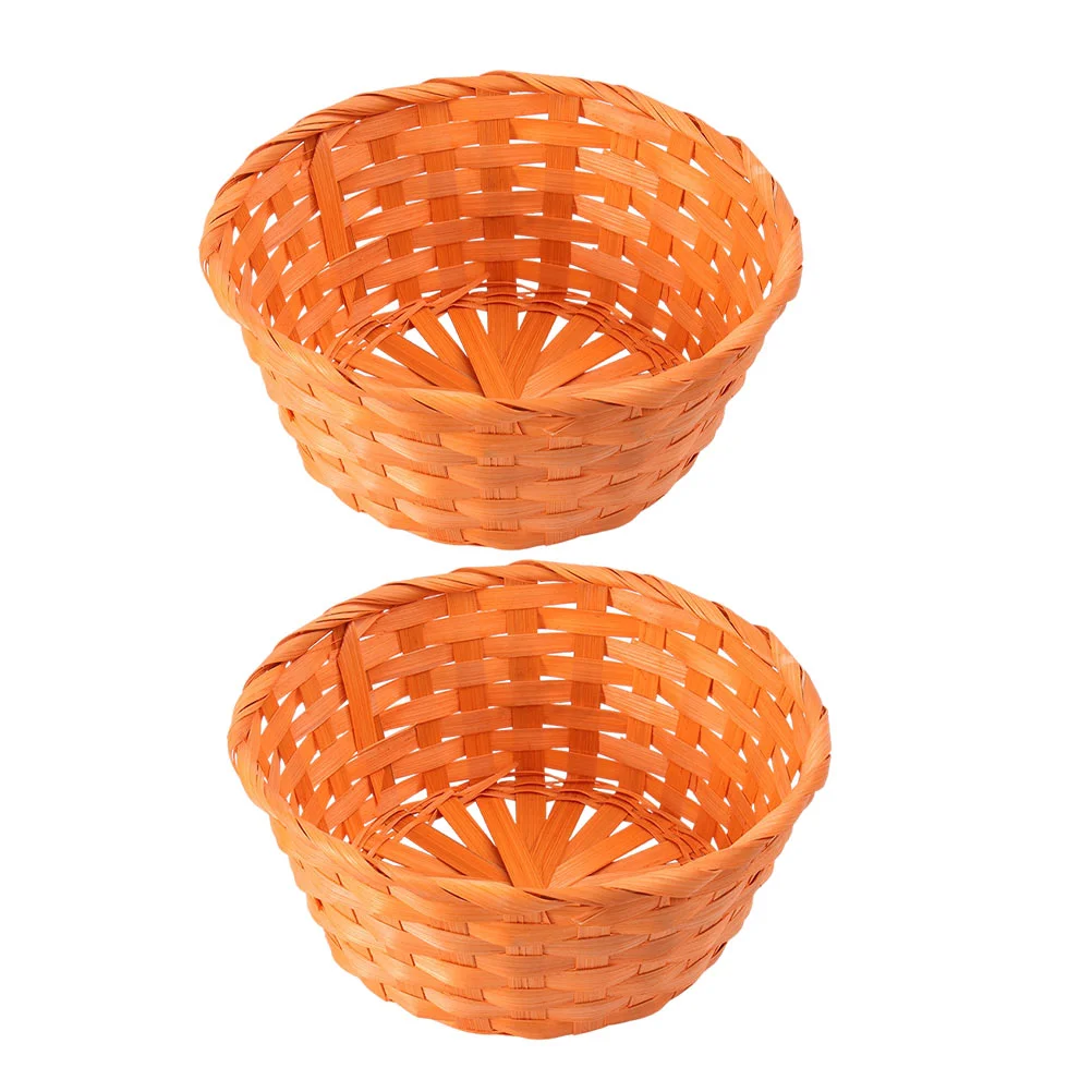 

2Pcs Vegetable Basket Bowl Flower Arrangement Basket Eggs Collecting Basket Bread Basket Tray Basket Party Decor