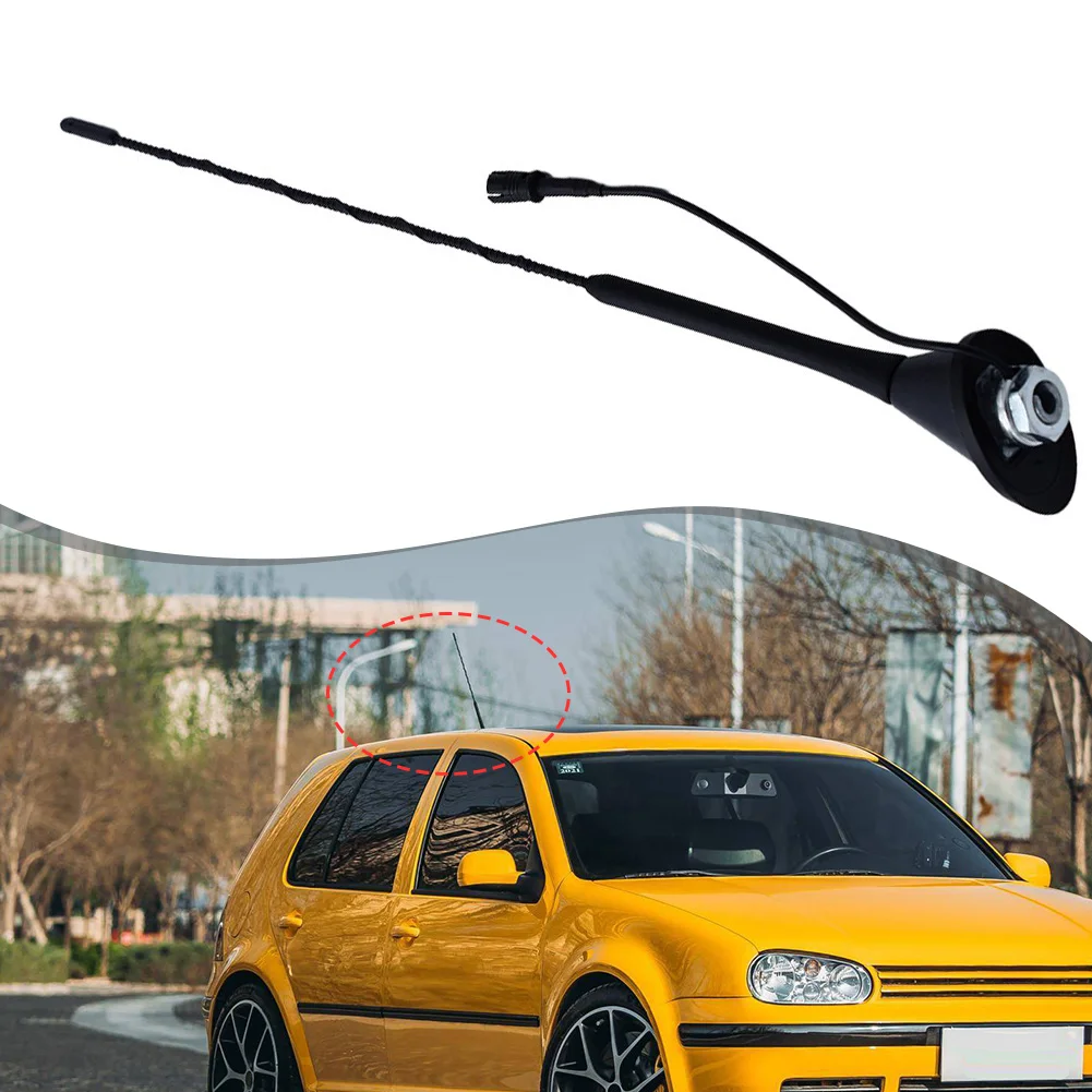 

Car AM FM Radio Antenna Mast Base For Golf For Jetta 1993-2005 For Corrado 1990-1994 Black Antenna Rod