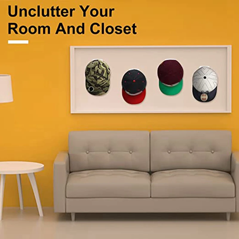 Черные клейкие крючки для шляп стены (18 шт.) — минималистичный дизайн вешалки без