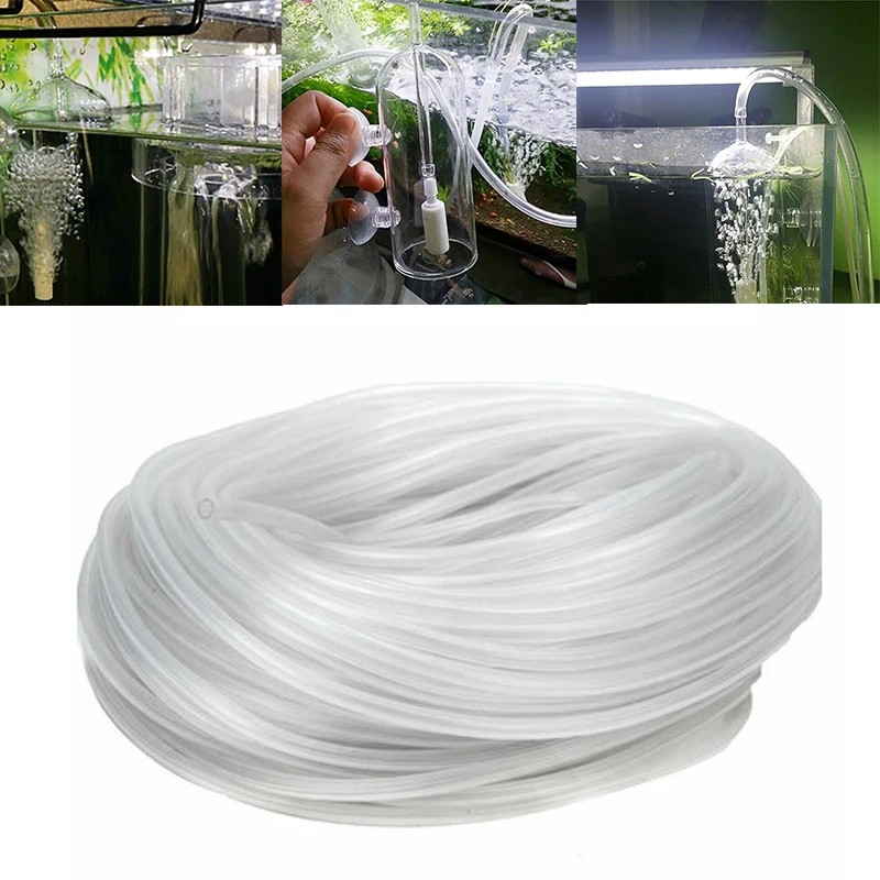 

4-6mm Soft Silicone Oxygen Pump Hose For Air Bubble Stone Professional Aquarium FishTank Pond Pump Flexible Silicone Tube