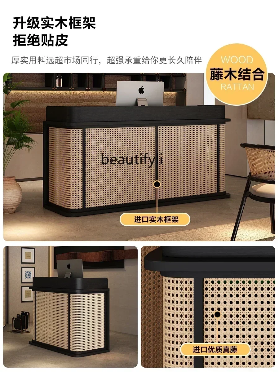 Кровать и завтрак плетеная из ротанга бесшумный ветер касса небольшая стойка