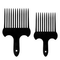 hair insert big comb tooth comb hair fork plastic curly hair brush high low gear comb hairdressing styling modeling tool