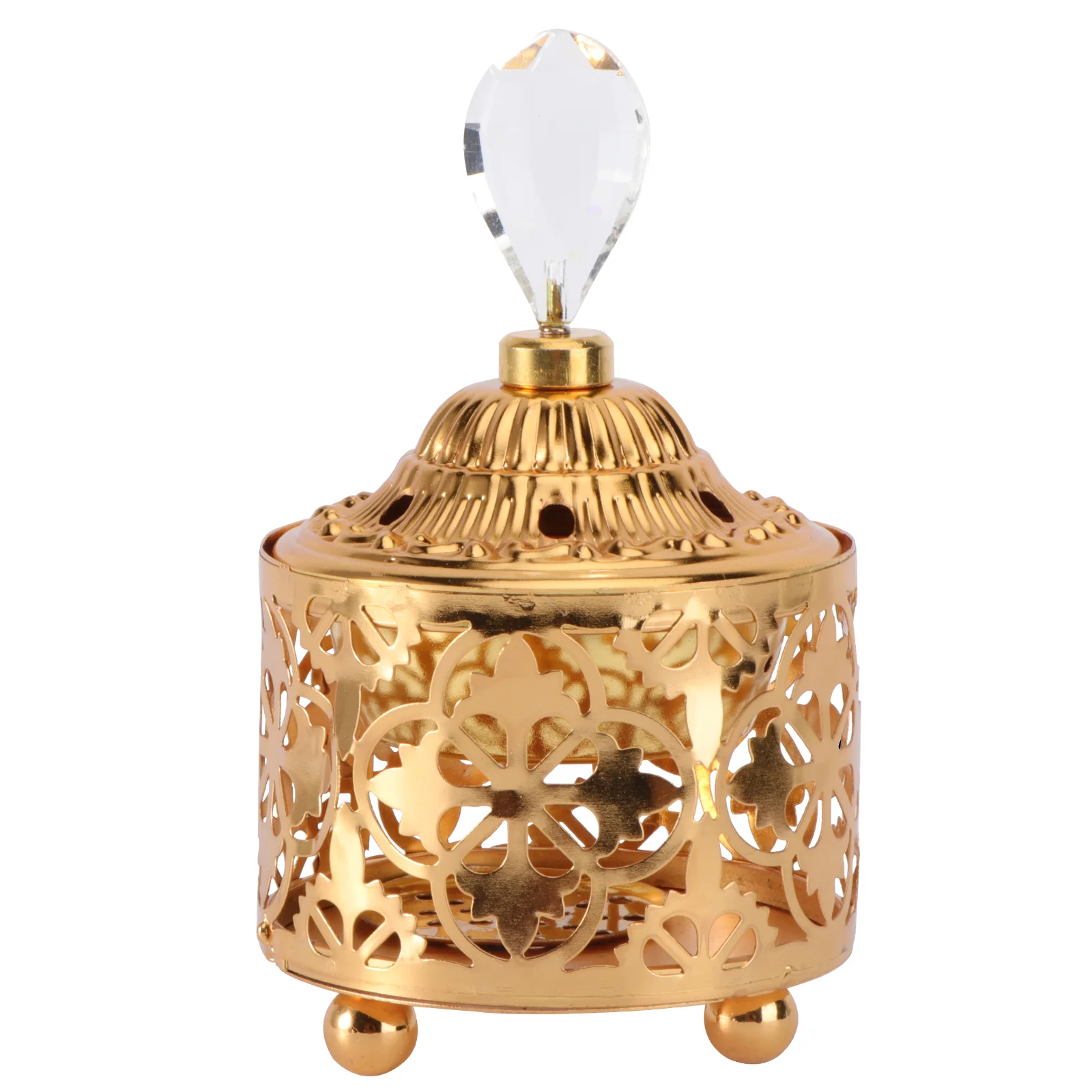 

Burner Holder Home Box Vintage Metal Coil Retro Decoration Cone Amtique Aromatherapy Censer Hollow Fireproof Decor Screen