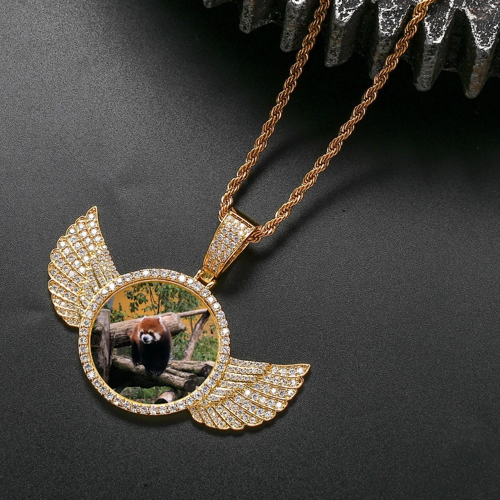 Ailodo хип-хоп индивидуальное фото ожерелье для женщин и мужчин панк AAAAA + кубический