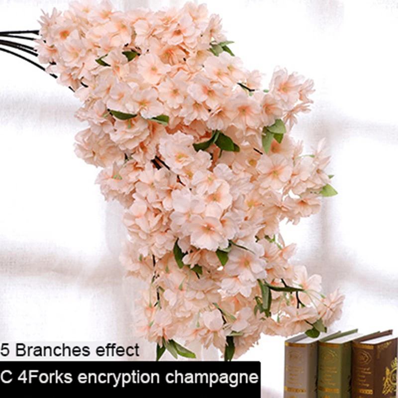 Искусственная Сакура искусственный шелк ветка цветущей вишни наружное