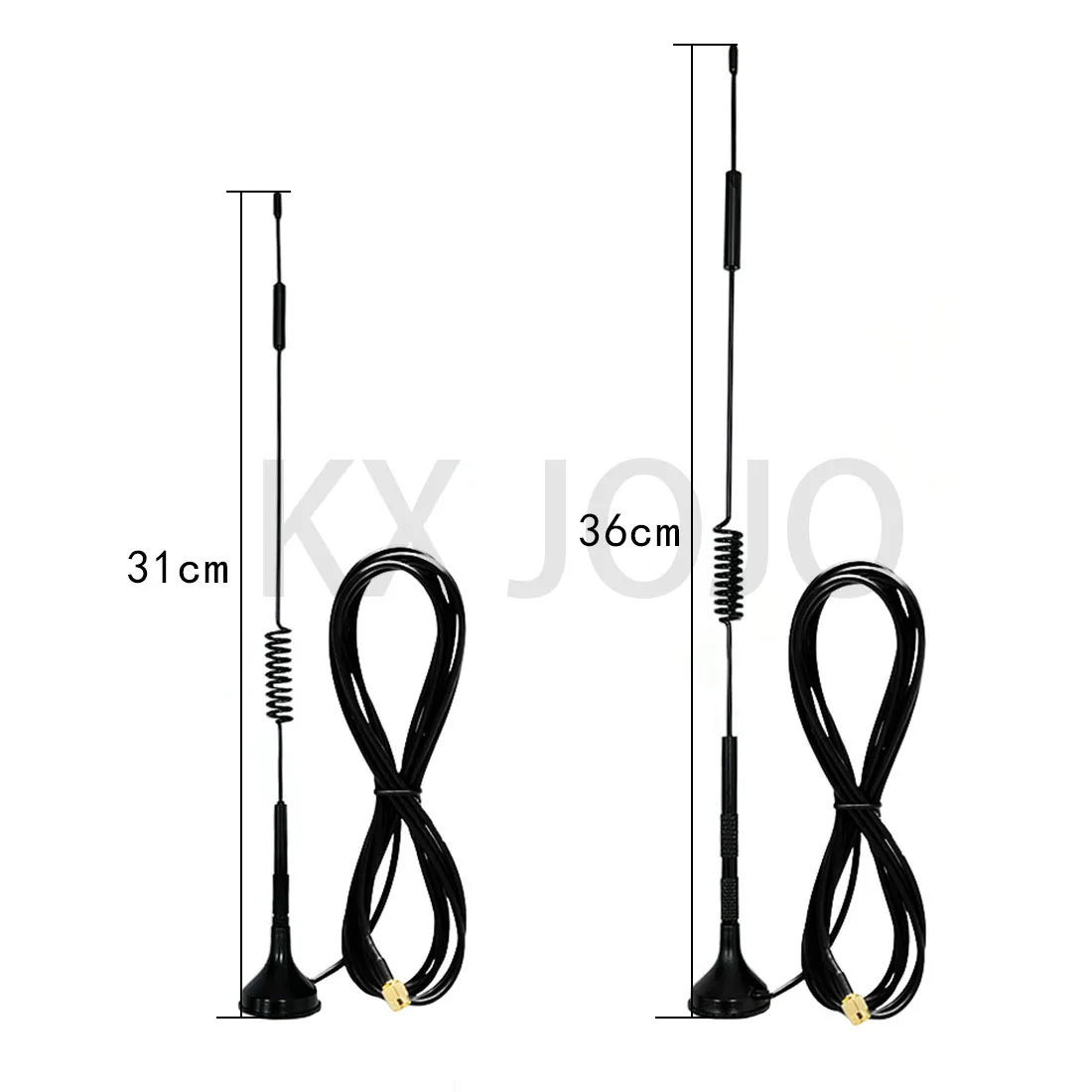 

Sucker Antenna 31cm/36cm 2G/3G/4G/GSM/GPRS LTE Omni Magnetic Base 3m Cable SMA Male Plug Connector for Wireless Modem