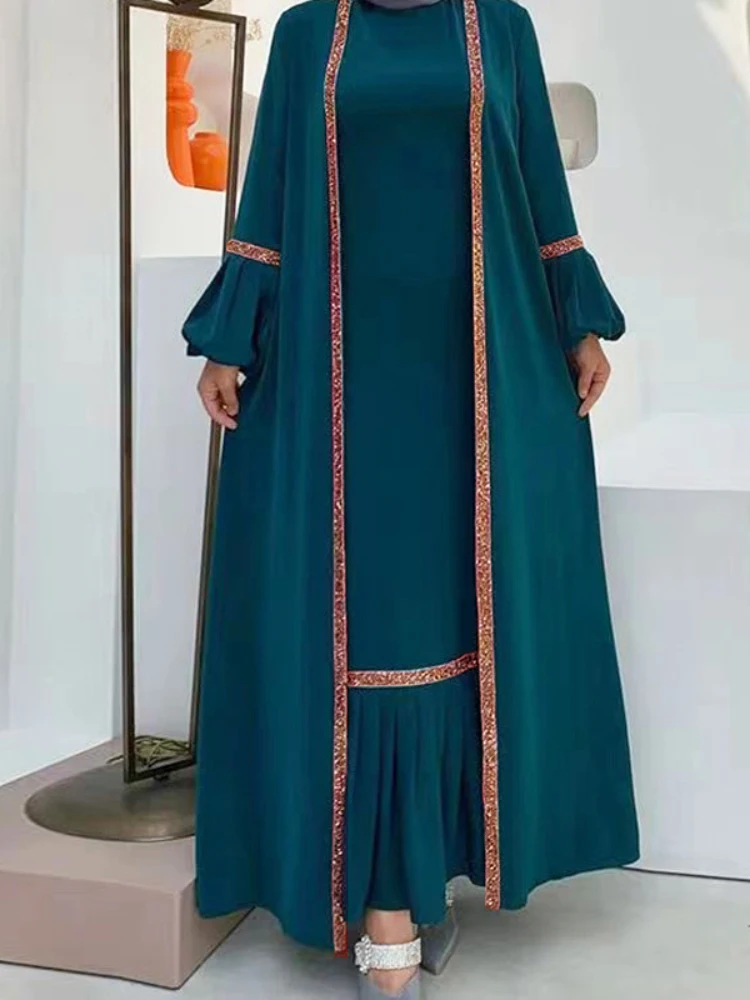 2-Piece Eid Abaya Dress Set 2