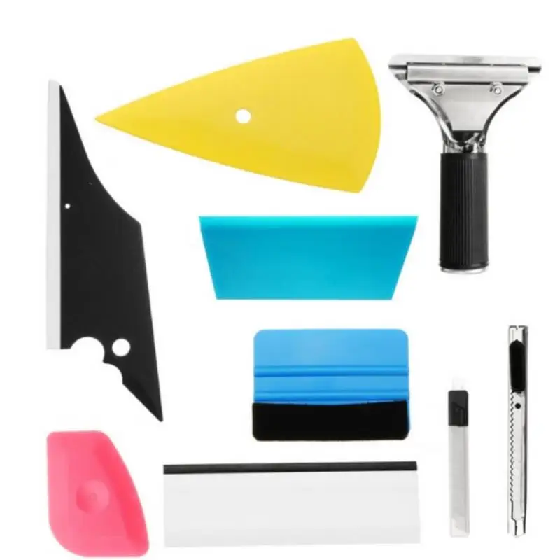 

8Pcs/Set Window Tint Tools Kit Car Auto Vinyl Film Wrapping Scraper Squeegee