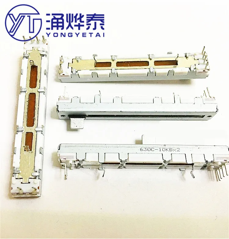

YYT Sliding potentiometer, fader length 60MM 10KB*2 5MM handle