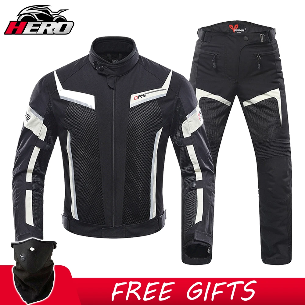 

Мотоциклетная куртка для мужчин, одежда для мотокросса, Воздухопроницаемый костюм для мотогонок, с защитой бедер, с сертификатом CE