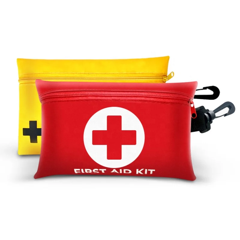 

Custom Medical Equipment Mini CE ISO Certified First Aid Kit Own Logo Small Emergency Bag for Sport Sale kfz