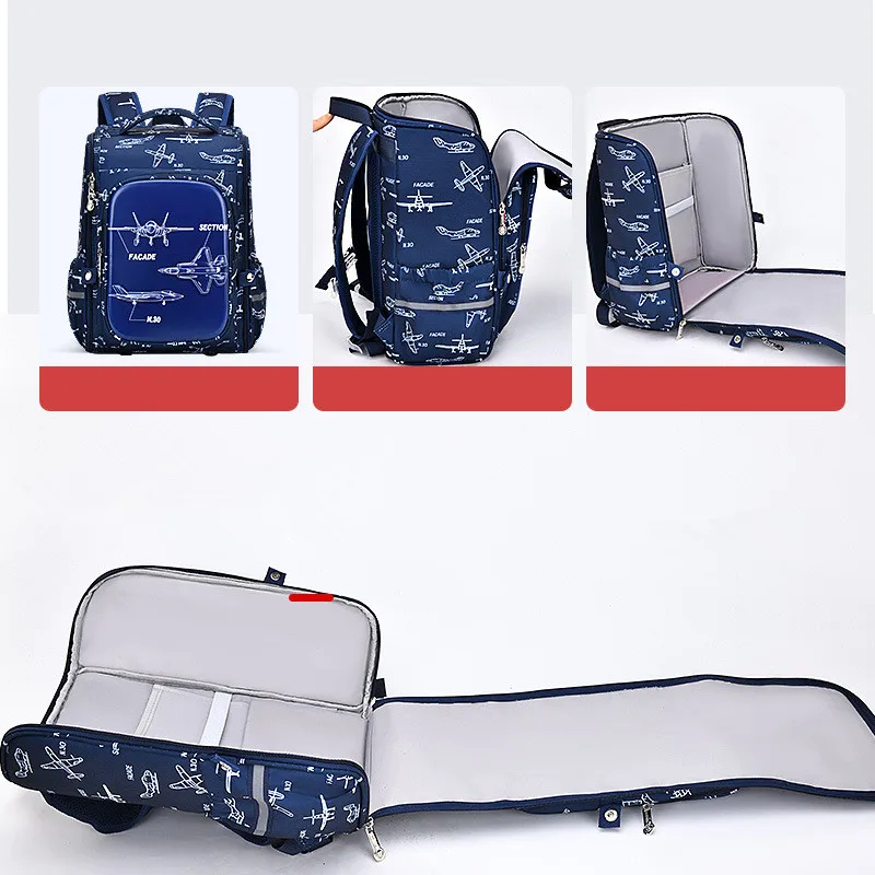 Детские рюкзаки для учеников начальной школы вместительные школьные ранцы детей