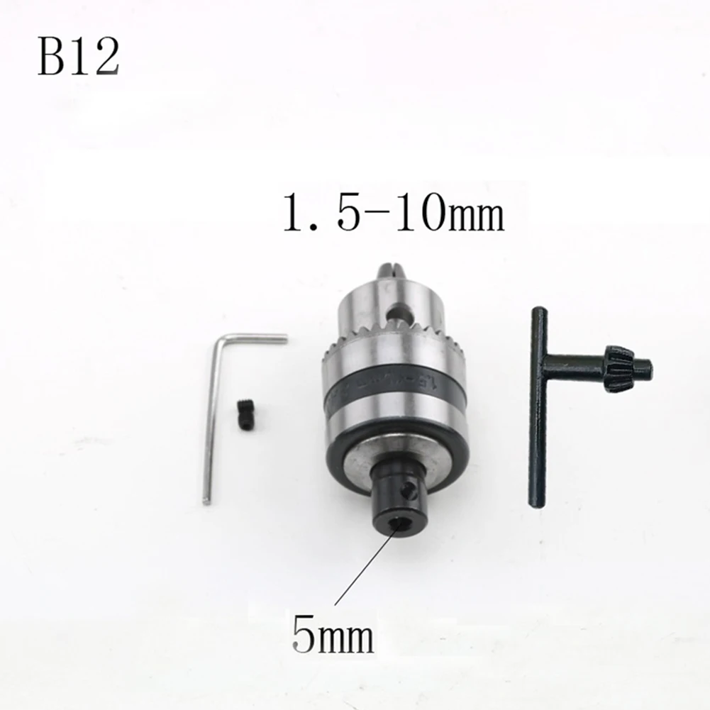 

B12 Drill Chuck Drill Chuck 1.5-10mm 10mm 12mm 33mm 4Pcs Set Drilling Machine For Milling Machine Drilling Machine