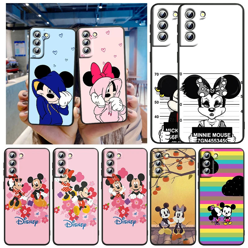 

Mickey mouse love Phone Case For Samsung Galaxy S23 S22 S21 S20 FE S10 S10E S9 Plus Ultra Pro Lite 5G Black Cover